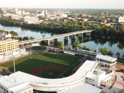 Catching a Greenjackets game at SRP Park.